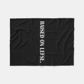 レフトに育つおもしろいノルウェー料理ファミリーバケーション フリースブランケット (正面(横))