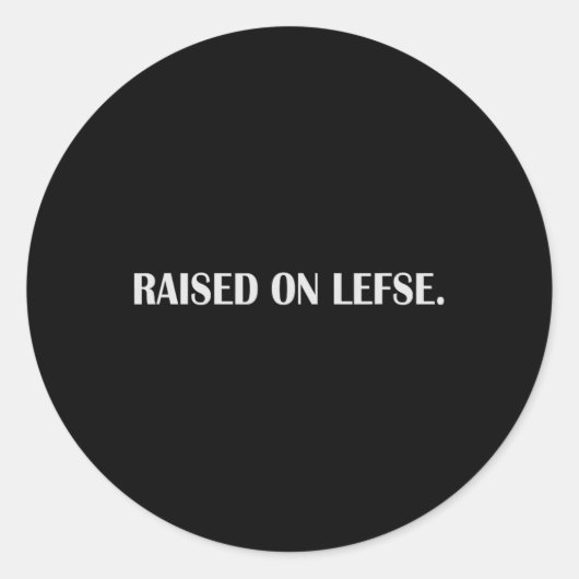 レフトに育つおもしろいノルウェー料理ファミリーバケーション ラウンドシール (正面)