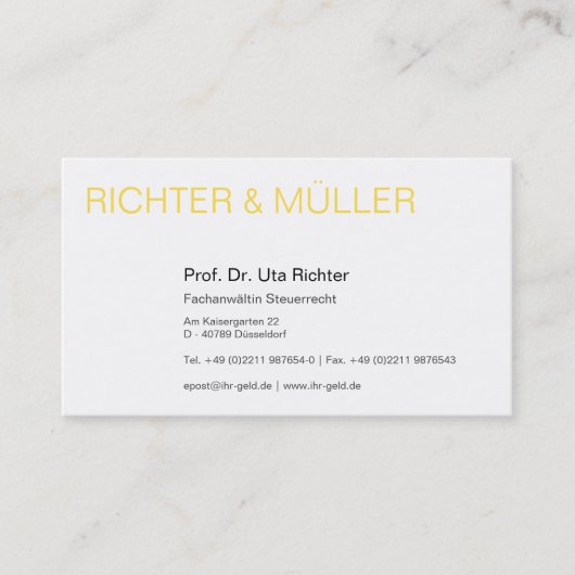 レフトサンワトルヴィティテンカルテ 名刺 (正面)