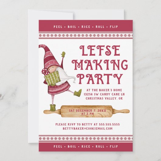 レフトメイキングパーティーホリデーパーティー招待状 シーズンカード (正面)