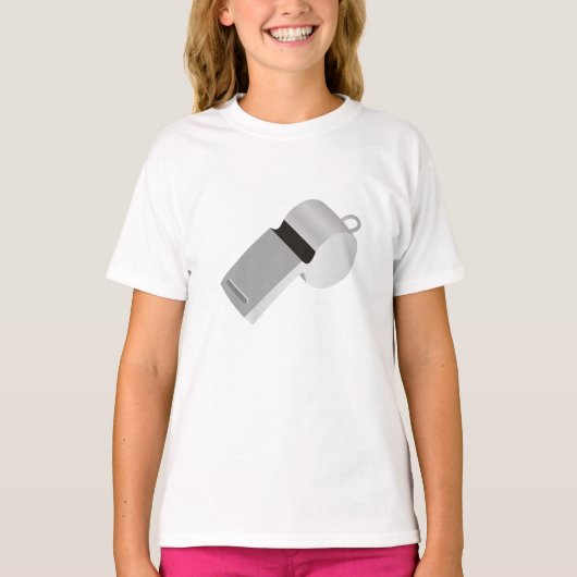 レフリーのホイッスル女子Tシャツ Tシャツ (正面)