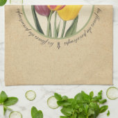 レフルーアデュプリンテンプチューリップ キッチンタオル (折り畳み)