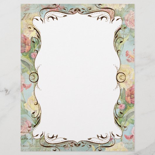 レフルーア牡丹バラチューリップフローラ文房具Pg 2 (正面)