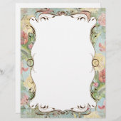 レフルーア牡丹バラチューリップフローラ文房具Pg 2 (正面/裏面)