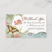 レフルーア牡丹バラチューリップフローラ結婚花 プレイスカード (裏面)