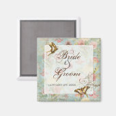 レフルーア牡丹バラチューリップフローラ結婚花 マグネット (正面/裏面)