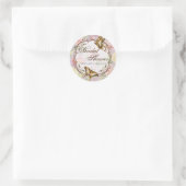 レフルーア牡丹バラチューリップフローラ結婚花 ラウンドシール (バッグ)