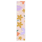 レフルーア04レトロカラフルフローラ ショートテーブルランナー (正面)