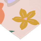 レフルーア04レトロカラフルフローラ ショートテーブルランナー (コーナー)