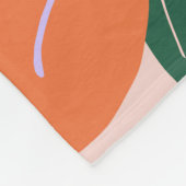 レフルーア04レトロカラフルフローラ フリースブランケット (角)