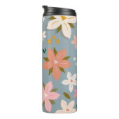 レフルーア06花柄ブルーと赤面フローラ タンブラー (回転右)