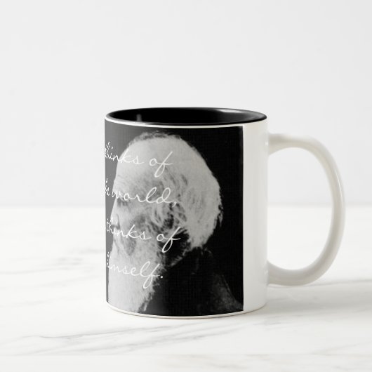 レフ・トルストイ-世界を変えて下さい。 -カスタマイズ ツートーンマグカップ (右)