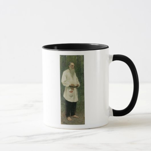 レフTolstoy 1901年のポートレート マグカップ (右)