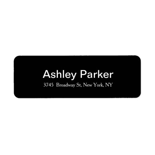 レブモダンエレガントルブルブラックスタイリッシュトレンディー ラベル (正面)