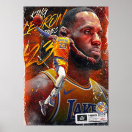 レブロン・ジェームズ, NBA, バスケットボール, キング・ジェームズ, スラム・ダンク ポスター