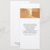 レブ・ナフマンの祈り 4" x 9.25" カードと封筒付き 招待状 (正面/裏面)