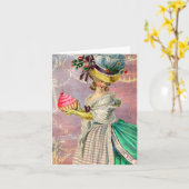 レプティガトーマリーアントワネットカップケーキ カード (黄色い花)