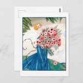 レプペアールデコファッションイラストレーション夏 ポストカード (正面/裏面)