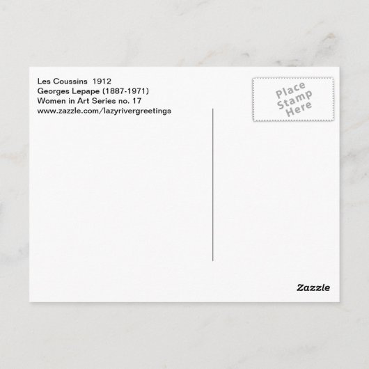 レプペファインアートデコファッションレコシズ ポストカード (裏面)