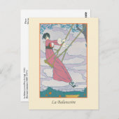レプペヴィンテージアールデコファッションラバランコワール ポストカード (正面/裏面)