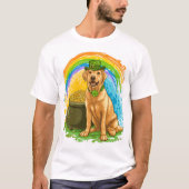 レプラコーンラボ St. Patrick's Day ドッグ Tシャツ (正面)