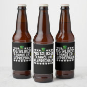 レプラーシャン・St patricksのように踊りそうだ ビールラベル (ボトル)