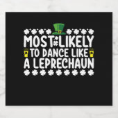 レプラーシャン・St patricksのように踊りそうだ ビールラベル (シングルラベル)