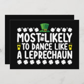 レプラーシャン・St patricksのように踊りそうだ 招待状 (正面/裏面)