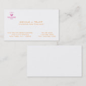 レプリカのドナルド・トランプのクラシックな名刺 名刺 (正面/裏面)