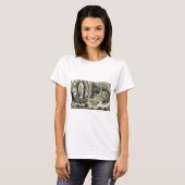 レプリカのヴィンテージのイメージルルドの1895年の行脚 Tシャツ (正面フル)