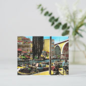 レプリカのヴィンテージの郵便はがき、マルセーユ、Fishermans Q ポストカード (スタンド正面)