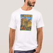 レプリカのヴィンテージフランス中世カルカソンヌ Tシャツ (正面)