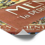 レプリカのヴィンテージ旅行，メントンフランスのリビエラ ポスター (角)