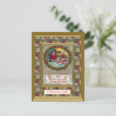 レプリカビンテージクリスマスカード， 1930年代 シーズンポストカード (スタンド正面)