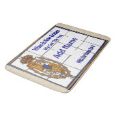 レプリカフランスの四半期通り名タイル壁画： バスマット (アングル)