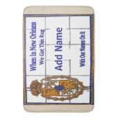 レプリカフランスの四半期通り名タイル壁画： バスマット (正面縦)