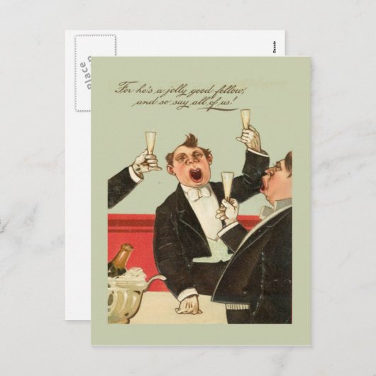 レプリカヴィンテージはがきすてき、良い仲間 シーズンポストカード (正面/裏面)