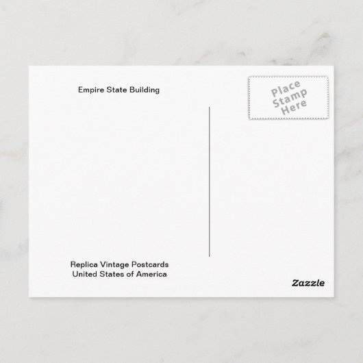 レプリカヴィンテージはがきカイザーウィルヘルムII ポストカード (裏面)