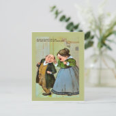 レプリカヴィンテージはがき、ユーモア、カップル1 ポストカード (スタンド正面)