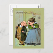 レプリカヴィンテージはがき、ユーモア、カップル1 ポストカード (正面/裏面)