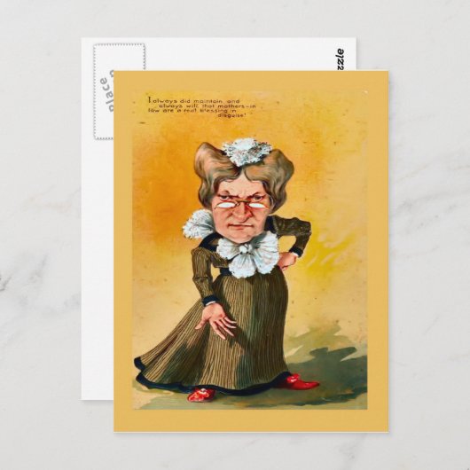 レプリカヴィンテージはがき、ユーモア、カップル1 ポストカード (正面/裏面)