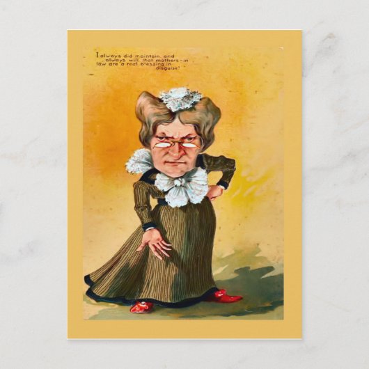 レプリカヴィンテージはがき、ユーモア、カップル1 ポストカード (正面)