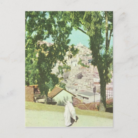 レプリカヴィンテージアルゲリス、街のパノラマ ポストカード (正面)