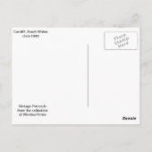 レプリカヴィンテージイメージ、カーディフキャッスル ポストカード (裏面)