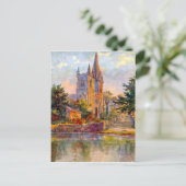 レプリカヴィンテージイメージ、カーディフ、ランダフ大聖堂 ポストカード (スタンド正面)