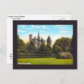 レプリカヴィンテージイメージ、カーディフ、城 ポストカード (正面/裏面)