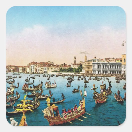 レプリカヴィンテージイメージ、ヴェネツィア1910 スクエアシール (正面)