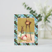 レプリカヴィンテージイースターカード、スチルのシック シーズンポストカード (スタンド正面)