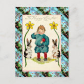 レプリカヴィンテージイースターカード、ハッピーイースター シーズンポストカード (正面)