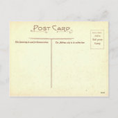 レプリカヴィンテージイースターカード、卵を持つウサギ シーズンポストカード (裏面)